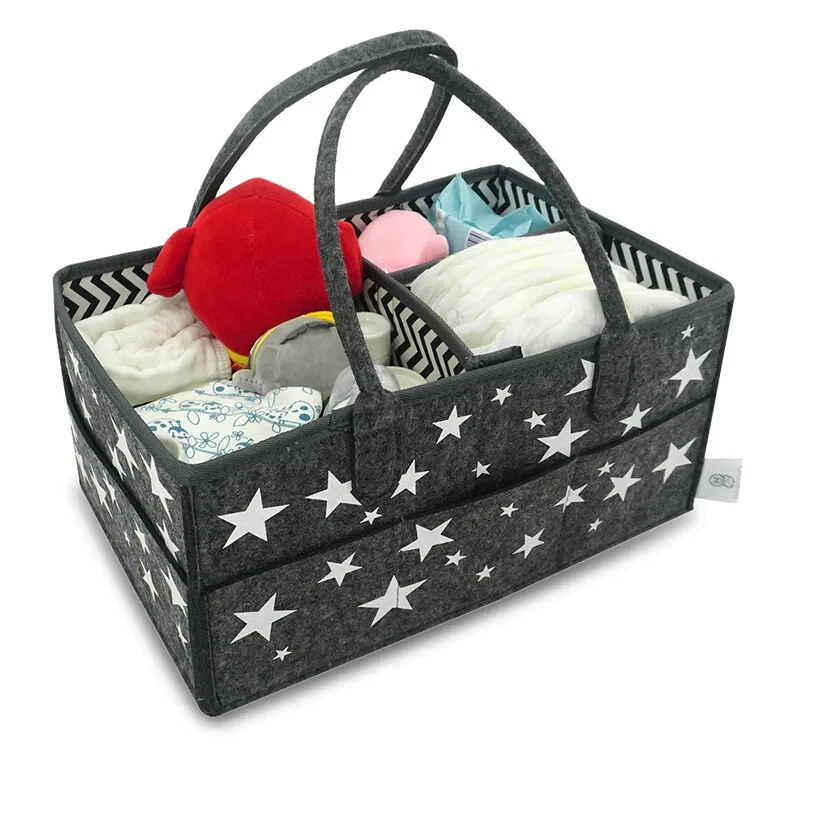 Baby Diaper Caddy Organizer Large Organizer Tote Basket for Boys