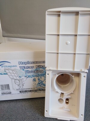 CARAVAN CARVER CRYSTAL STYLE REPLACEMENT WATER FILTER AND PUMP HOUSING - NEW