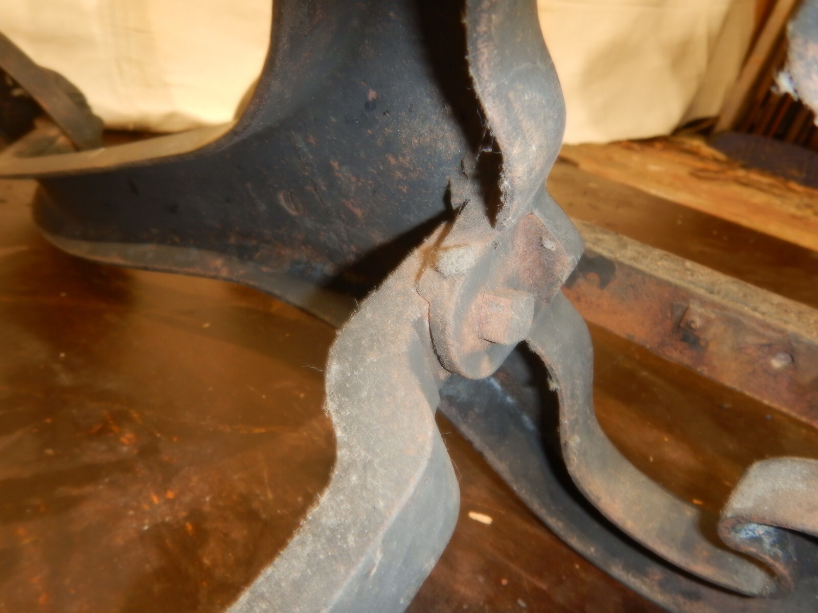 Antique Art Nouveau Gothic Dragon Bradley Hubbard Cast Iron Fireplace Andirons 