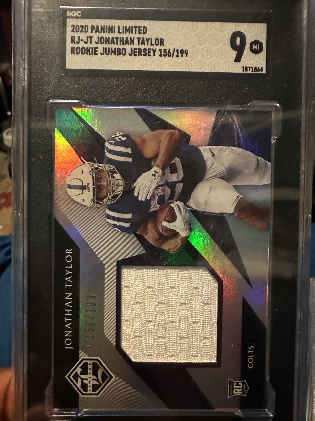 Jonathan Taylor Panini Limited Rookie Jumbo Jerseys #RJJT Base