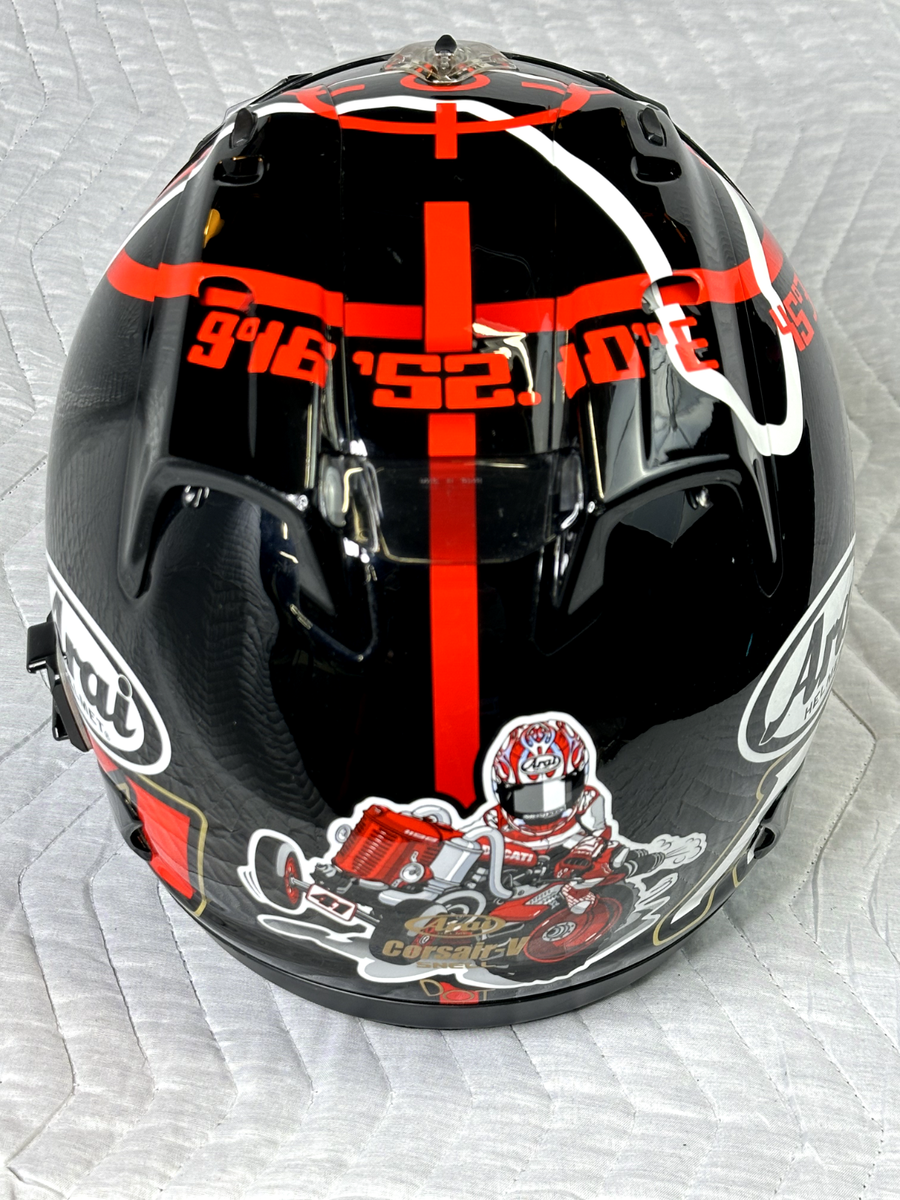 arai haga monza limited edition helmet Arai Corsair-V Haga Limited Edition Monza Full Face Graphic Helmet | XL |  Multicolor | Aftermarket | On-Road