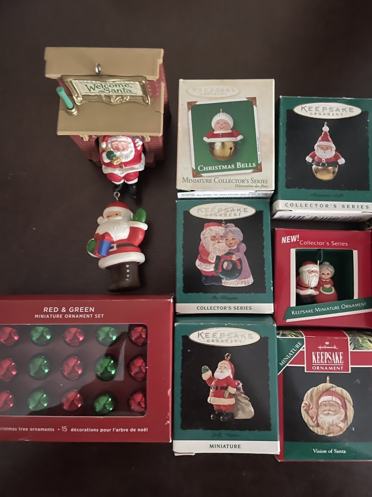 Lot of Santa & Mrs Claus Hallmark Ornaments eBay