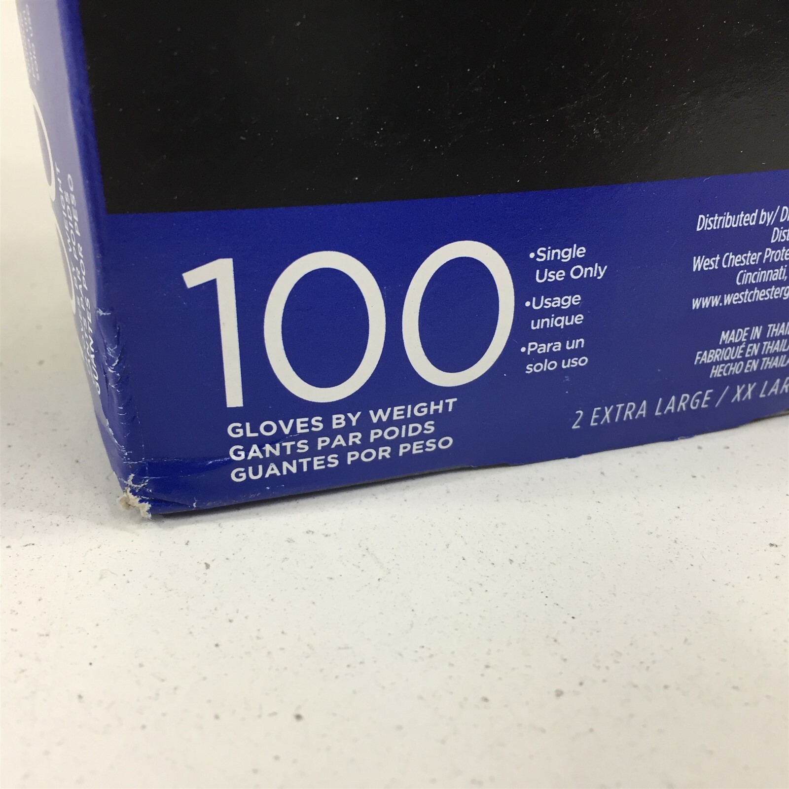 Westchester 2920 Nitrile Disposable Gloves Black 2XL/XL 5 Mil Box of