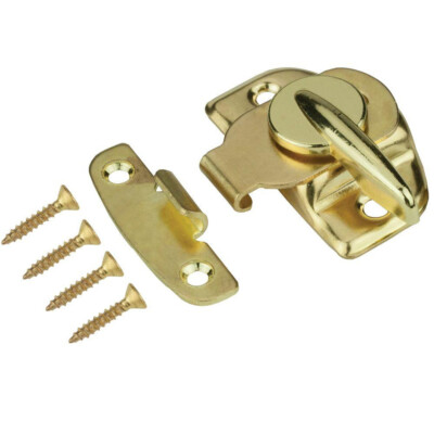 Lot Of 5 Everbilt Bright Brass Window Sash Lock with Tight Seal Part# 20307
