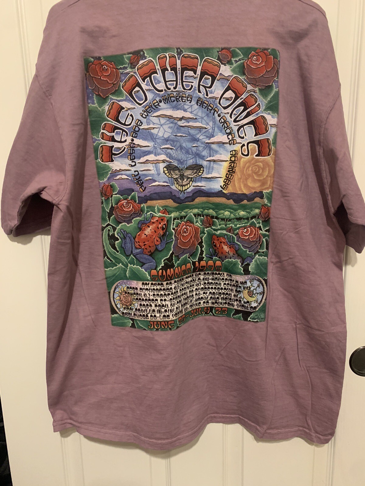 ALTRA Camicia da concerto vintage The Other Ones Grateful Dead XL anni '90 Deadhead blu liquido