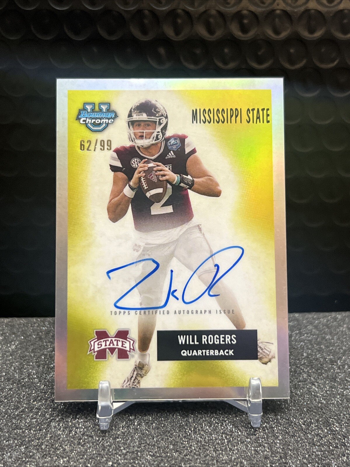 2023 Bowman University Chrome Will Rogers 1955 Refractor Auto /99