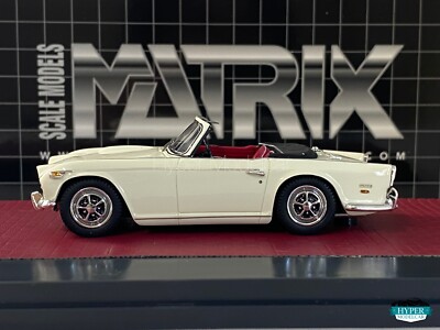 Matrix 1/43 Triumph TR5 Pi 1967 Blanche - Edition Limitée Résine - MX41902-043