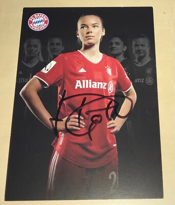 Julia Pollak Original signierte Autogrammkarte Bayern Frauen Autogramm #14