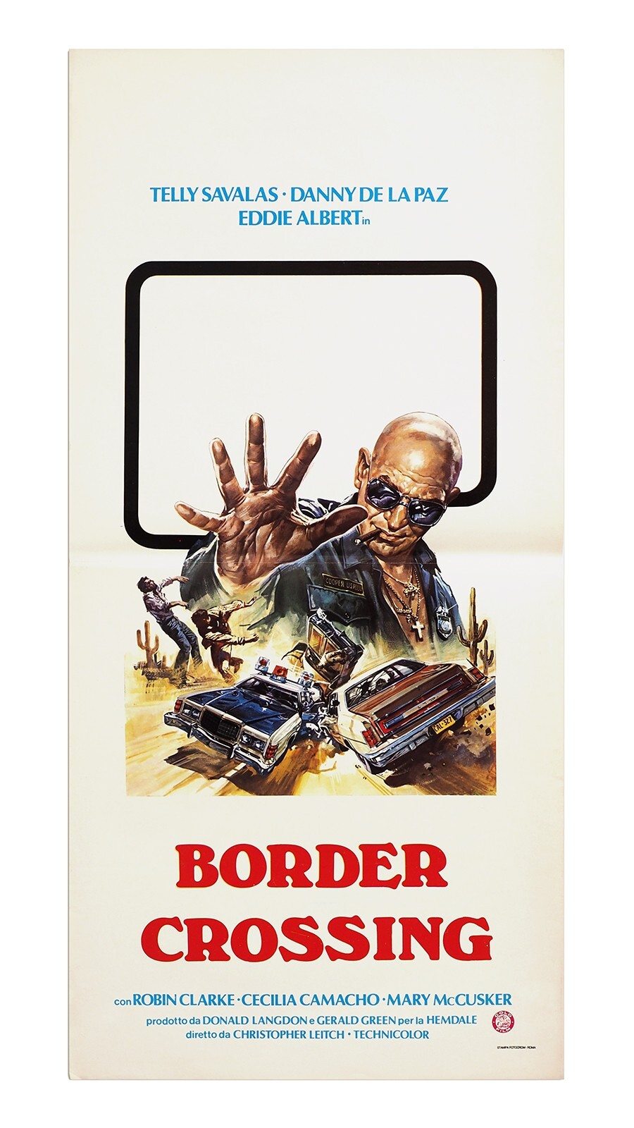 Locandina originale film Border Crossing (1980) - Regia di Christopher Leitch
