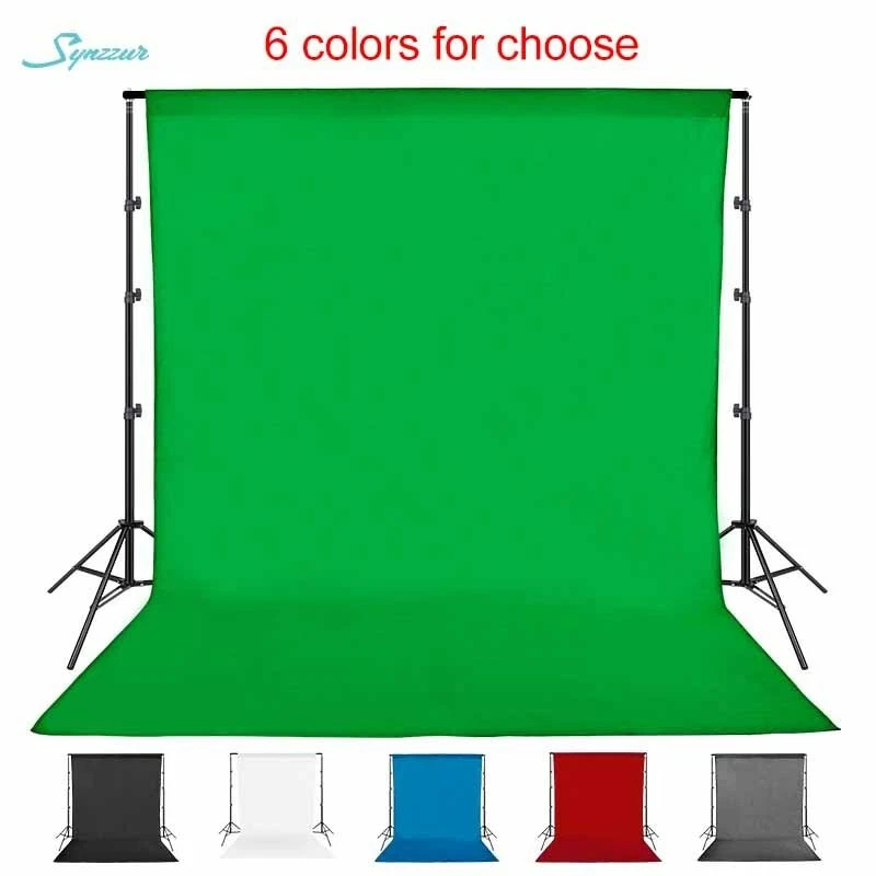 Photography Backdrop Green Screen Studio Chromakey Cloth Cotton Muslin Washable - Image 2 of 4