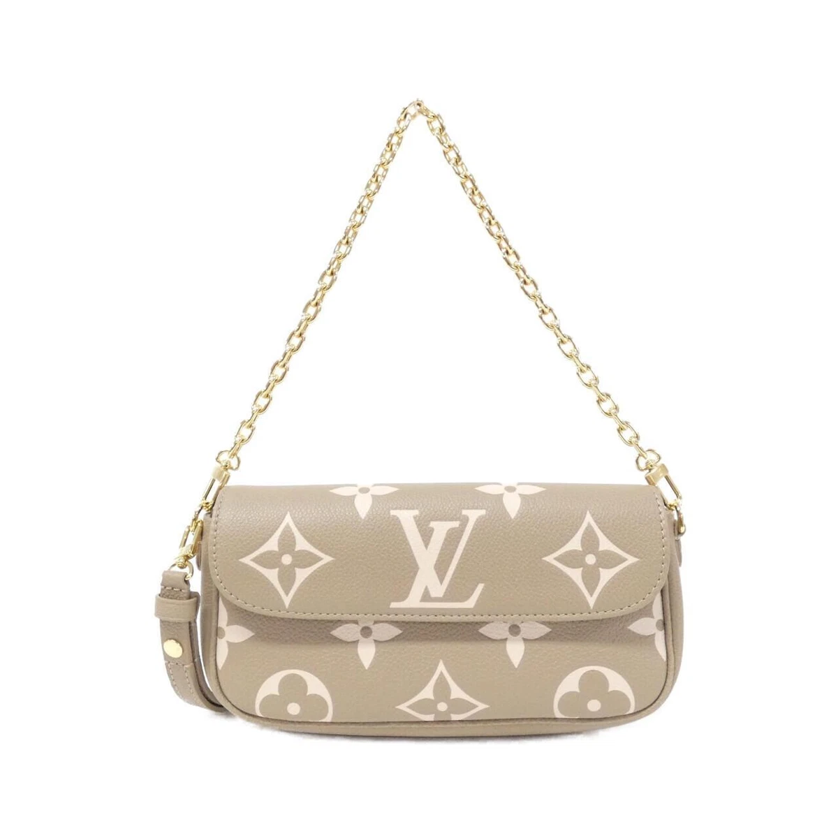 Authentic LOUIS VUITTON By color Monogram Empreinte Wallet Chain