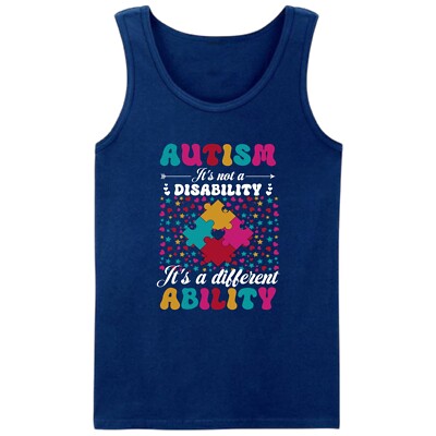 It's Not a Disability It's a Different Ability Autism Awareness Geschenk Trägertop