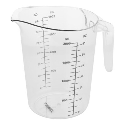 Messkanne Kunststoff Küche stark starr Polycarbonat stapelbar 2 Liter 65oz