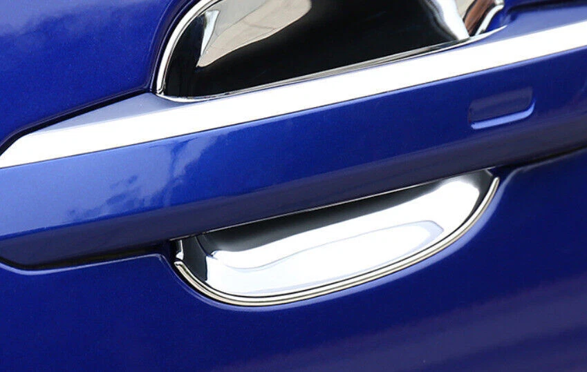 Fit For Audi A3 S3 2014-2020 ABS Chrome Exterior Side Door Bowl Cover Trim 4PCS - Imagem 2 de 4