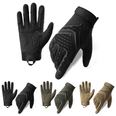 Taktische Vollfinger Handschuhe mit Touchscreen-Gummischutz und Knöchelschutz - Bild 1 von 4