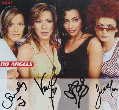 NO ANGELS - Autogrammkarte 10x10cm Fan Sammlung Autogramm Sammelkarte Karte YAM