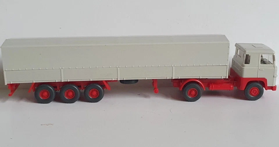 Wiking #533 Scania 111 Sattelzug einfarbig / Neutrale Plane TOPP!!