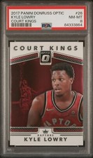 2017 Panini Donruss Optic Court Kings 26 Kyle Lowry - PSA 8