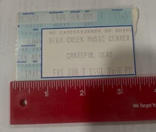 GRATEFUL DEAD/Phil Lesh Concert Ticket Deer Creek   06/7/1991  (Lot12)