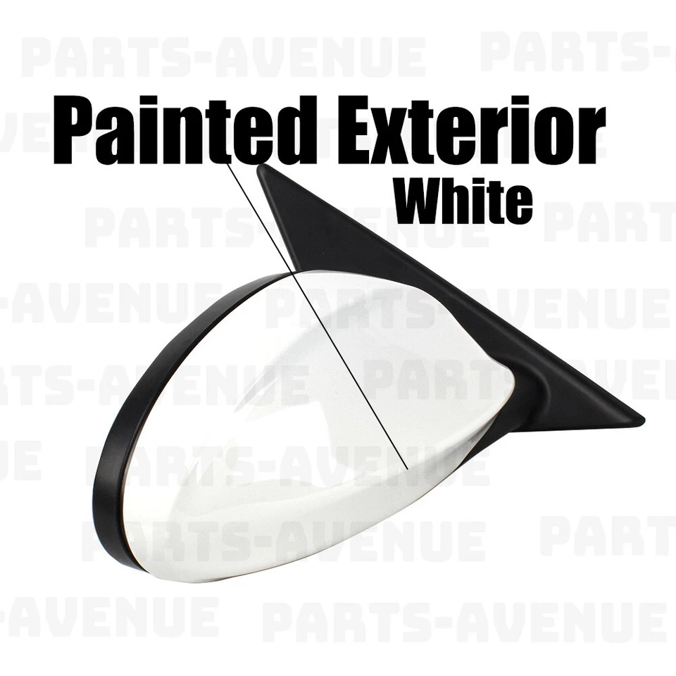 Espejo retrovisor lateral derecho blanco para BMW 323i 328i 330i base sedán 2006-2008 3 pines Foto 4 de 4