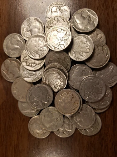 Roll Of VG Or Better Buffalo Nickels 1913-1938 PDS
