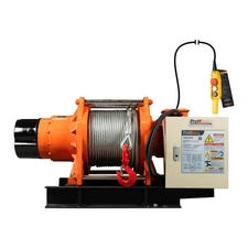 3 ton Industrial Electric Winch 6448 lb Heavy Duty with Wire Rope Three Phase