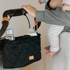Luxury Stroller Caddy Organizer with 2 Cup Holders - Universal Fit