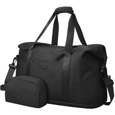 Expandable Travel Duffle Bag Weekender Overnight Bags for Women Men  32L/43L...