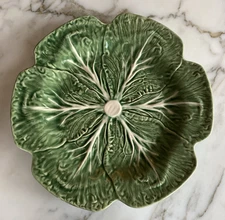 Bordallo Pinheiro Cabbage Green 12 Inch Charger Service Plate Made in Portugal
