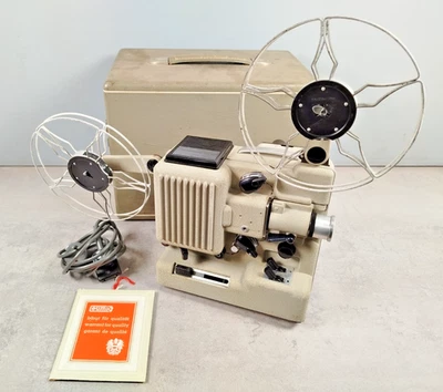 Eumig PROJECTEUR Video 8 mm P8 Phonomatic Film Fixe 2 Bobines Objectif 1:1,3 S5 - Photo 1/4