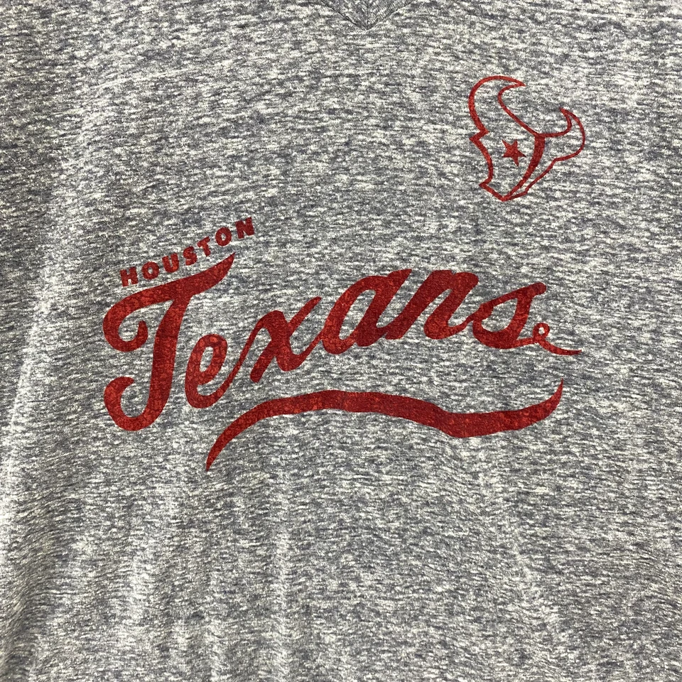 Camiseta para mujer Houston Texans grande gris manga corta majestuosa fan de moda Foto 4 de 4