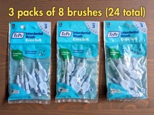 24 TePe extra-soft interdental brushes (size 3, blue) - 3 packs of 8 brushes