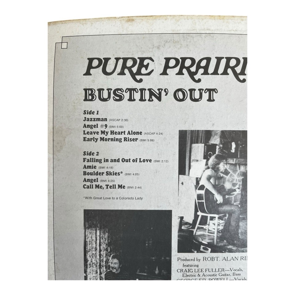 T-shirt Unisex PURE PRAIRIE LEAGUE Bustin Out – Bianca – Manica Corta