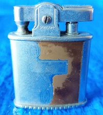 Vintage Ronson Princess Enamel & Silver Tone Lighter Made in USA