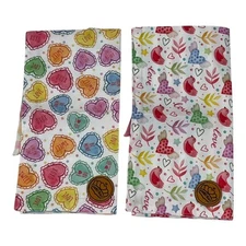 CROWNED BEAUTY Valentines Heart Dog Love Bandanas Reversible Small 2 Pack