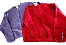 YOU PICK Vintage Hanes Her Way Sweatshirt Girls Youth Size M 10-12 purple red K2