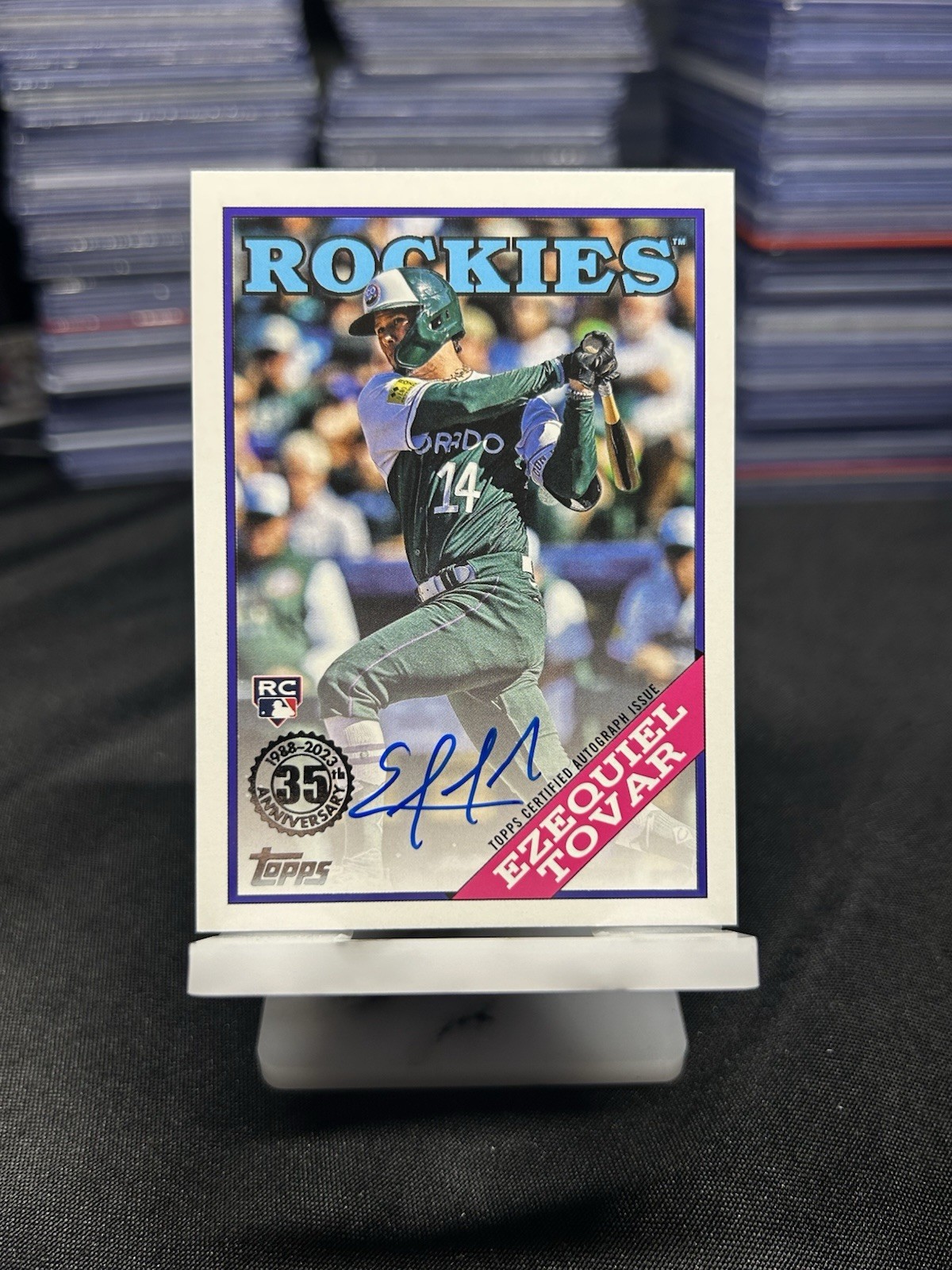 2023 Topps Update Ezequiel Tovar 1988 35th Anniversary Auto RC #88BAU-ET