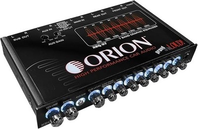 Half DIN 7 Band Car Audio Graphic Equalizer with Subwoofer Control