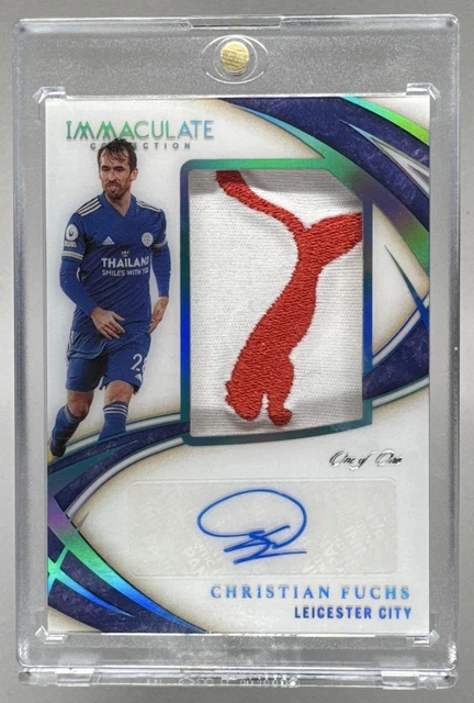 Christian Fuchs 2020 Panini Immaculate #LS-CF Logo Patch Auto 1/1
