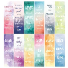 12 Pack Positive Encouraging Inspirational Bookmarks for Women Men Kids