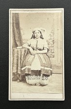 Cherokee - Nativ Américain - Rare Albumine Print - Vintage Photo Vers 1870 - CDV