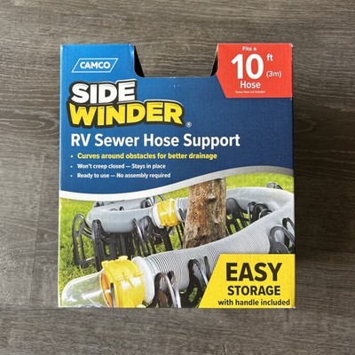 Camco 43031 Sidewinder 10ft RV Sewer Hose Support-Black