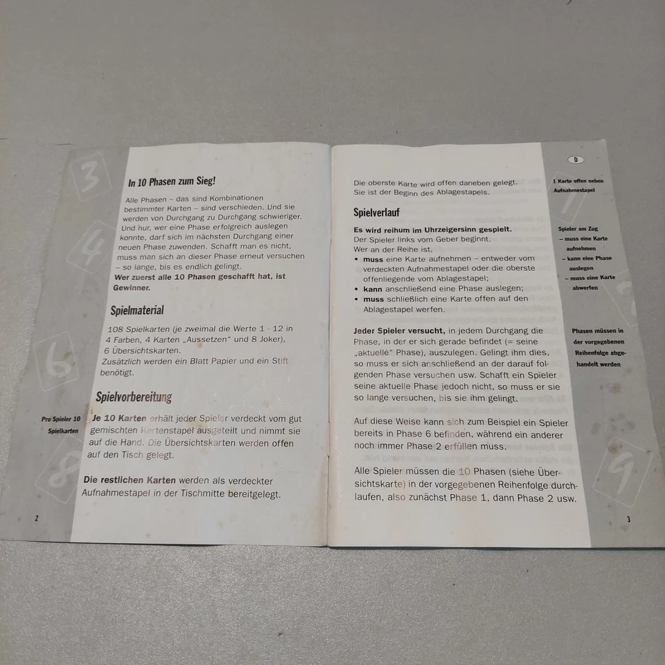 Kartenspiel - Phase 10 - (c) 1998 Ravensburger Spielverlag - Bild 4 von 4