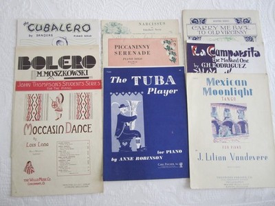 LOT OF VINTAGE PIANO SHEET MUSIC - 30's & 40's