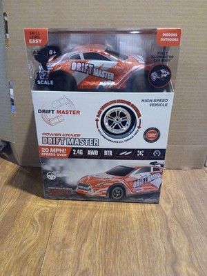 Power Craze Drift Master 1:24 Scale Drift Remote Control Car with Sounds RED