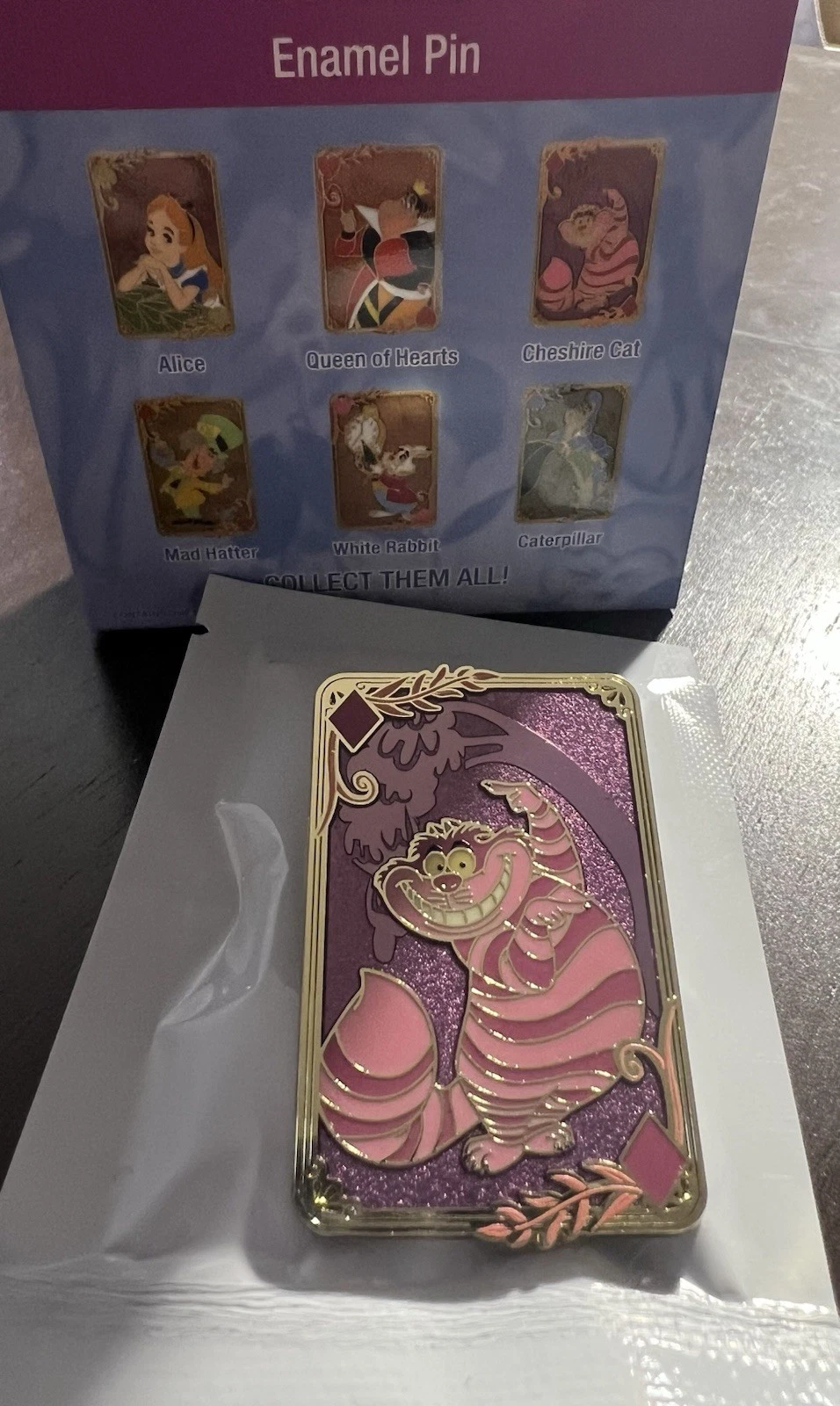 Cheshire Cat - Disney Alice in Wonderland Blind Box Enamel Pin - NEW