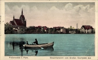 Postcard Chociwel Freienwalde in Pomerania, general view, view from... - 11555086