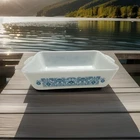 Vintage Pyrex Horizon Blue 503 Refrigerator Dish No Lid, EUC