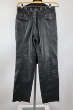Spirit Motors schwarze Leder-Hose Gr.36/S echtes Ziegenleder Top Zustand