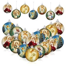 16 Pcs Angel Christmas Ornaments Christmas Ball Decorations Vintage Angel